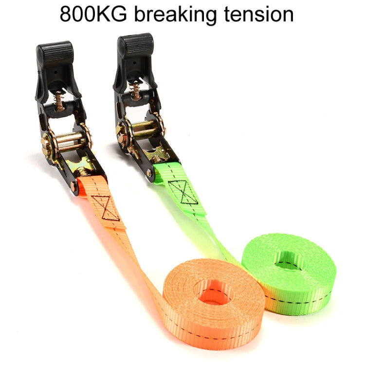 Motorcycle Ratchet Tensioner Cargo Bundling And Luggage Fixing Straps, Specification: Black 5m