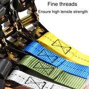 Motorcycle Ratchet Tensioner Cargo Bundling And Luggage Fixing Straps, Specification: Orange 1.5m