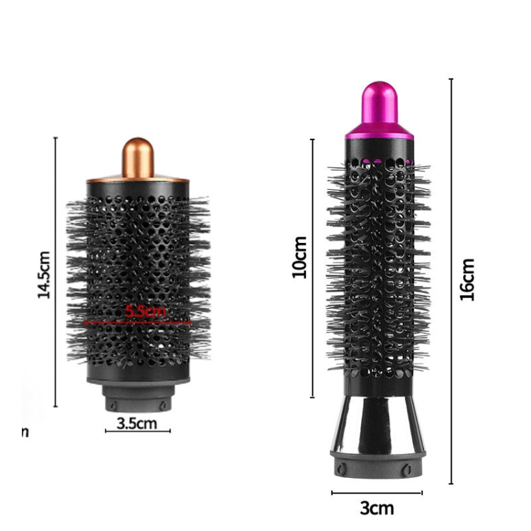 For Dyson Airwrap Curling Iron Accessories 20mm  Cylinder Comb Rose Red