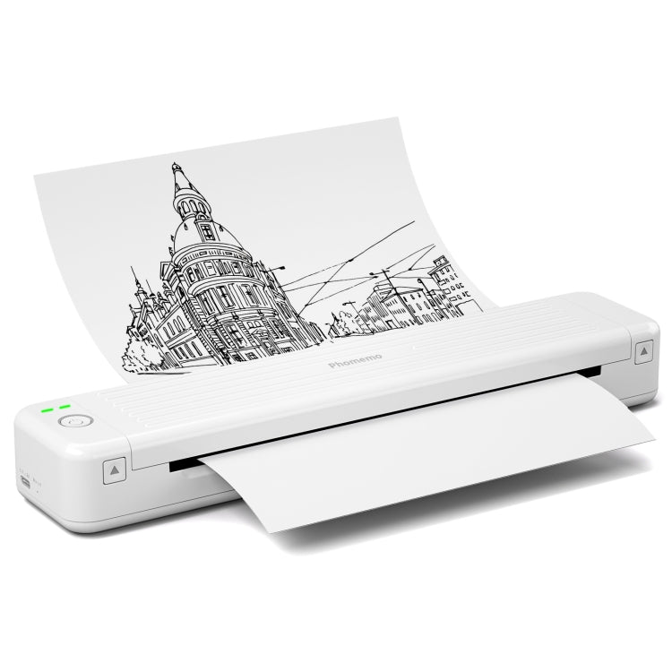 Phomemo P831 Bluetooth Portable Thermal Transfer Printer Support A4 / Letter / A5 / B5 Plain Paper Printing(White)