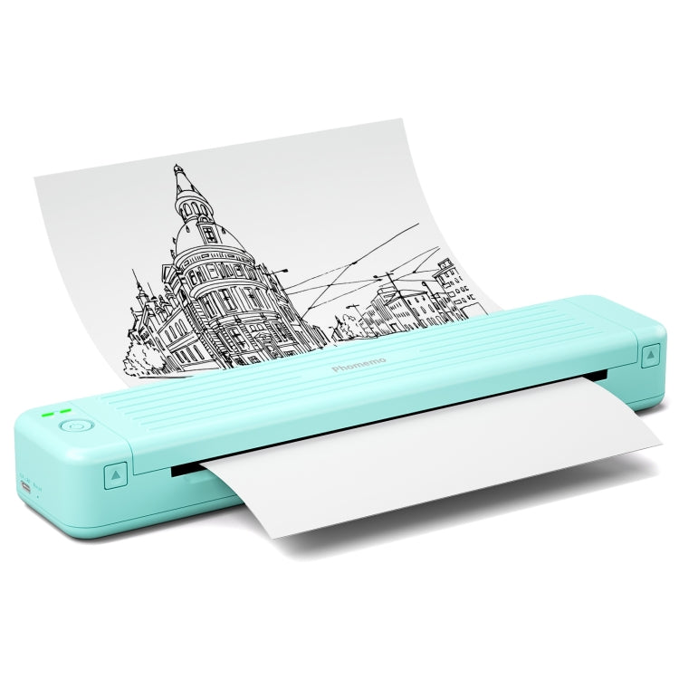 Phomemo P831 Bluetooth Portable Thermal Transfer Printer Support A4 / Letter / A5 / B5 Plain Paper Printing(Green)