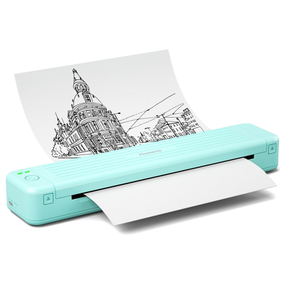 Phomemo P831 Bluetooth Portable Thermal Transfer Printer Support A4 / Letter / A5 / B5 Plain Paper Printing(Green)