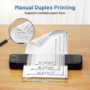 Phomemo P831 Bluetooth Portable Thermal Transfer Printer Support A4 / Letter / A5 / B5 Plain Paper Printing(White)