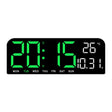 LED Screen Digital Display Desktop Alarm Clock Multifunctional Decoration Wall Clock(Green) - Alarm Clocks by PMc TechLife | Online Shopping South Africa | PMc TechLife | Buy Now Pay Later Mobicred