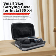 For Insta360 X5 / X4 aMagisn Storage Bag Hard Shell Protective Case(Gray)