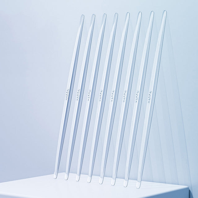 HAOCAI 40cm Car Door Anti-collision Strip Door Edge Bumper Protector, Color: 8pcs Transparent