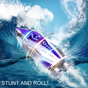 Children 2.4G Mini Remote Control Boat Summer Water Play Electrical Submarine Boys Toys(Red)