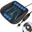 Car USB Summer Cool Ventilated Breathable Seat Cushion(Black 8 Sets Fan) - Seat Accessories by PMC TechLife | Online Shopping South Africa | PMC TechLife | Buy Now Pay Later Mobicred