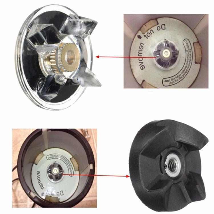 For Magic Bullet 250W Blender Juicer 2pcs Base Gear Blade Gear Replacement Part, Spec: Transparent Wheel
