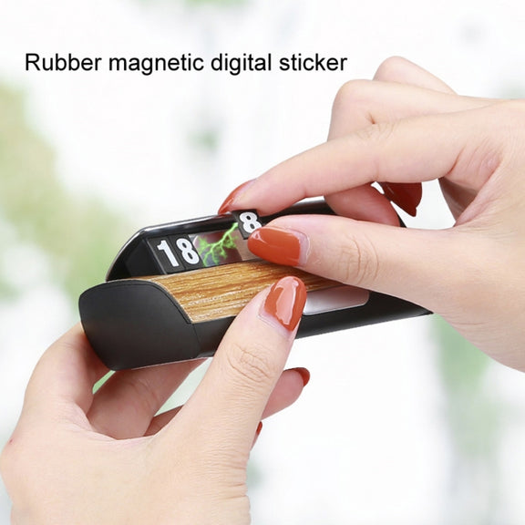 Hidden Luminous Temporary Parking Sign With Car Number, Color: Pure White