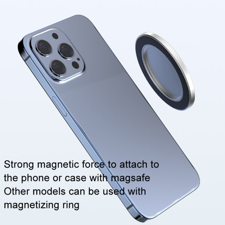 Mobile Phone Rear Camera Magnetic Selfie Mirror HD Reflective Phone Reference Mirror(Silver)