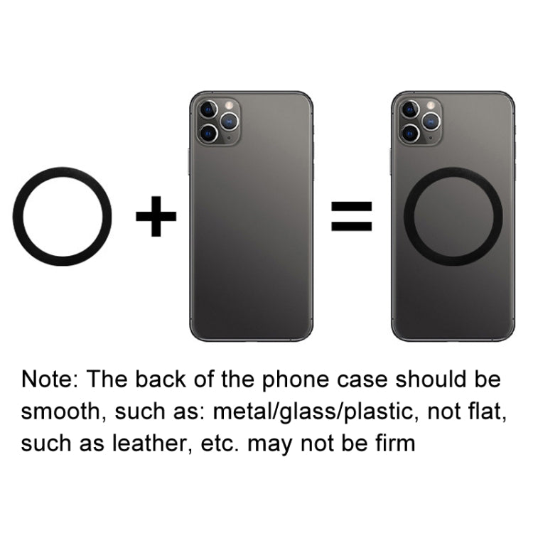 Mobile Phone Rear Camera Magnetic Selfie Mirror HD Reflective Phone Reference Mirror(Silver)