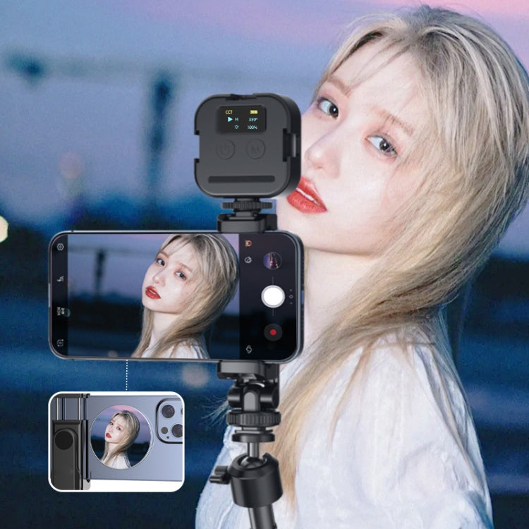 Mobile Phone Rear Camera Magnetic Selfie Mirror HD Reflective Phone Reference Mirror(Silver)