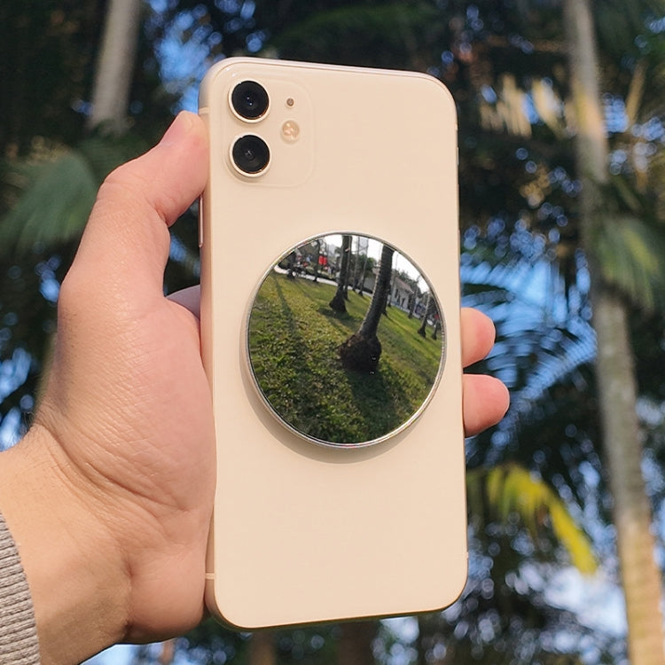 Mobile Phone Rear Camera Magnetic Selfie Mirror HD Reflective Phone Reference Mirror(Silver)