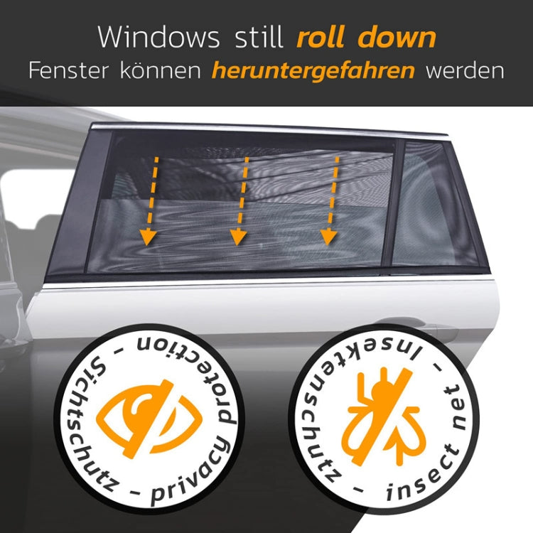 Car Sun Protection Anti-mosquito Window Zipper Sunshade(Front Window (Main+Auxiliary))