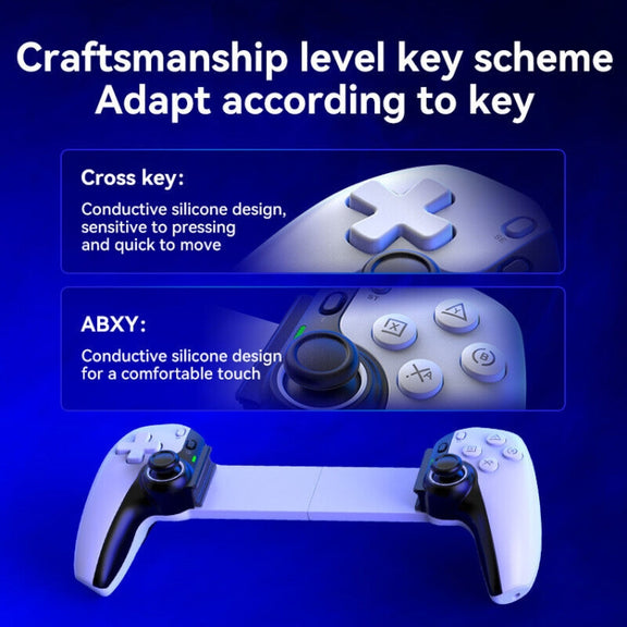 D9 Wireless Phone Stretching Game Controller For Switch / PS3 / PS4(Blue)