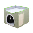 Multifunctional Sisal Cats Scratching Board Foldable Pet Bed(Light Green) - Beds by PMC TechLife | Online Shopping South Africa | PMC TechLife | Buy Now Pay Later Mobicred