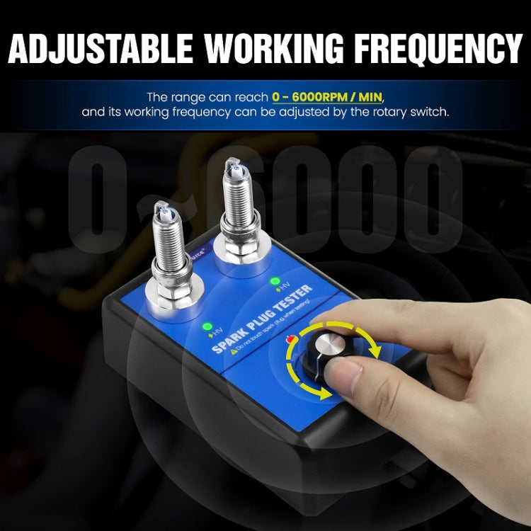 OBDResource High-Pressure Adjustable Dual-Hole Spark Plug Ignition Detector(EU Plug)