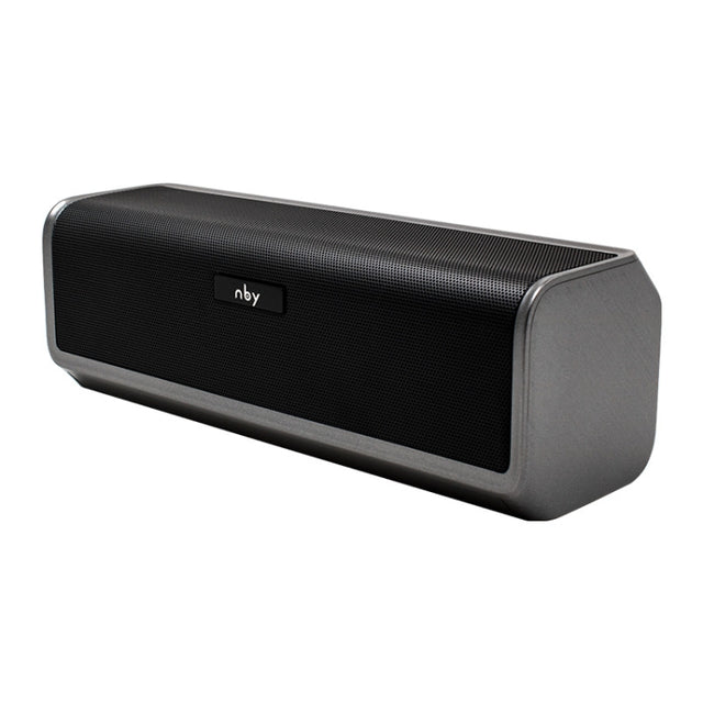 NBY 6690 TWS Couplet FM Multifunctional Desktop Plug-in Card Bluetooth Speaker(Grey)