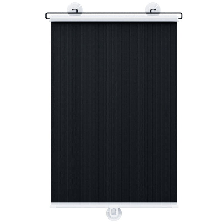 50x125cm Car Summer No-punch Retractable Titanium Silver Sunshade Curtain