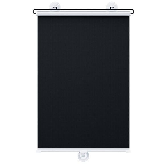 50x125cm Car Summer No-punch Retractable Titanium Silver Sunshade Curtain