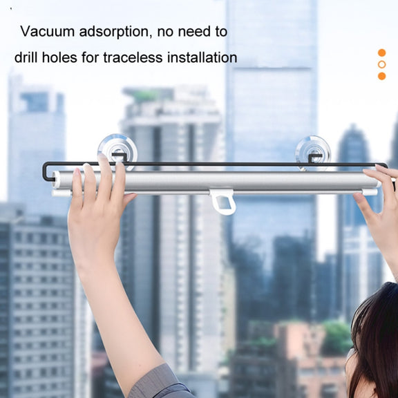 50x125cm Car Summer No-punch Retractable Titanium Silver Sunshade Curtain