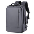 Expandable Business Waterproof Laptop Backpack With USB Port(Grey) - Backpack by PMC TechLife | Online Shopping South Africa | PMC TechLife | Buy Now Pay Later Mobicred