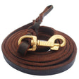 1.2 x 150cm Pet Outing Cowhide Towing Leash Dog Training Harness(Bronze Hook) - Leashes & Chest Strap by PMC TechLife | Online Shopping South Africa | PMC TechLife | Buy Now Pay Later Mobicred