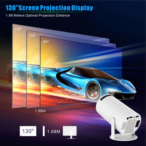 HY300 PRO Smart Projector Android 11.0 System 120 Lumen Portable Projector(EU Plug)