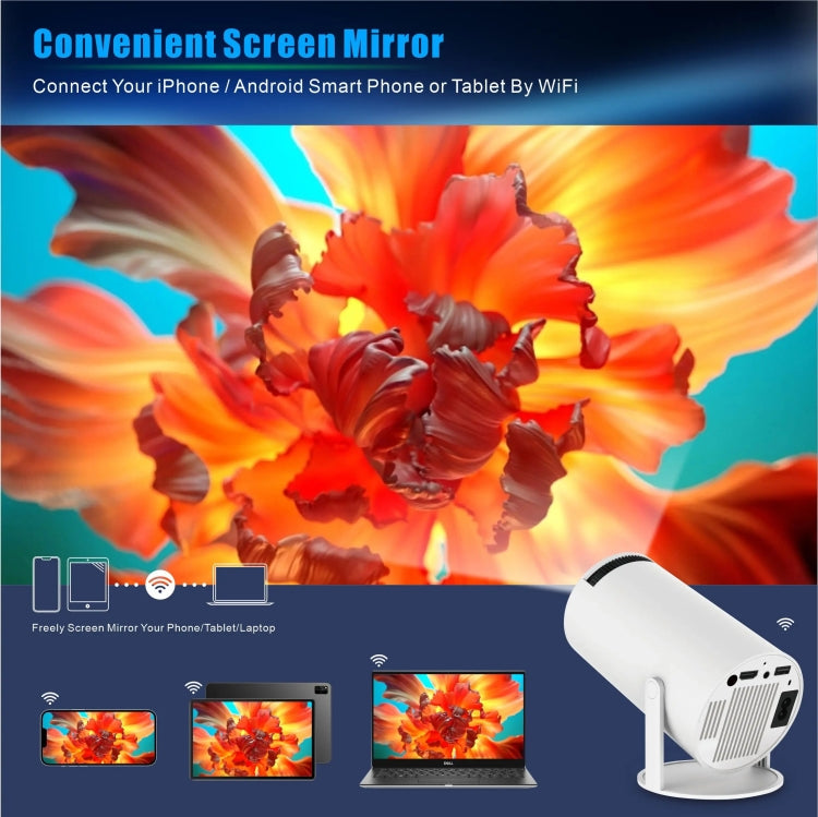 HY300 PRO Smart Projector Android 11.0 System 120 Lumen Portable Projector(EU Plug)
