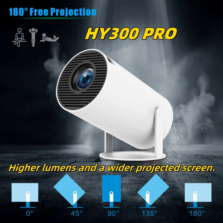HY300 PRO Smart Projector Android 11.0 System 120 Lumen Portable Projector(EU Plug)