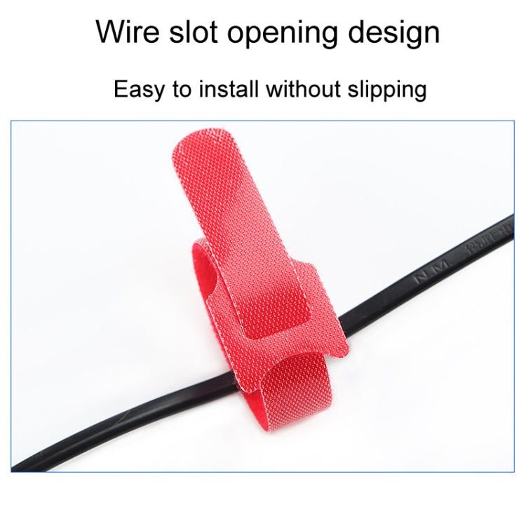 20pcs Nylon Fixed Packing Tying Strap Data Cable Storage Bundle, Model: 12 x 200mm Green
