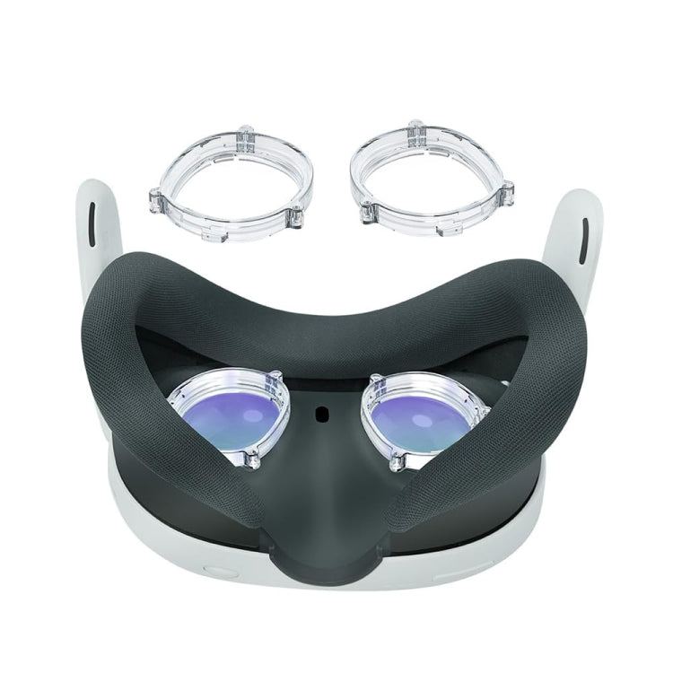 For Meta Quest 3 VR Magnetic Eyeglasses Frame, Spec: Anti Blue Light Lens+Frame Transparent