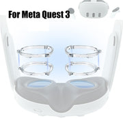 For Meta Quest 3 VR Magnetic Eyeglasses Frame, Spec: Anti Blue Light Lens+Frame Black