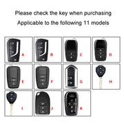 For Toyota Car Key Cover Multifunctional Keychain Anti-lost Number Plate, Style: E