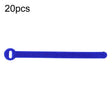 20pcs Data Cable Storage And Management Strap T-Shape Nylon Binding Tie, Model: Blue 10 x 150mm - Cable Organizer by PMC TechLife | Online Shopping South Africa | PMC TechLife | Buy Now Pay Later Mobicred