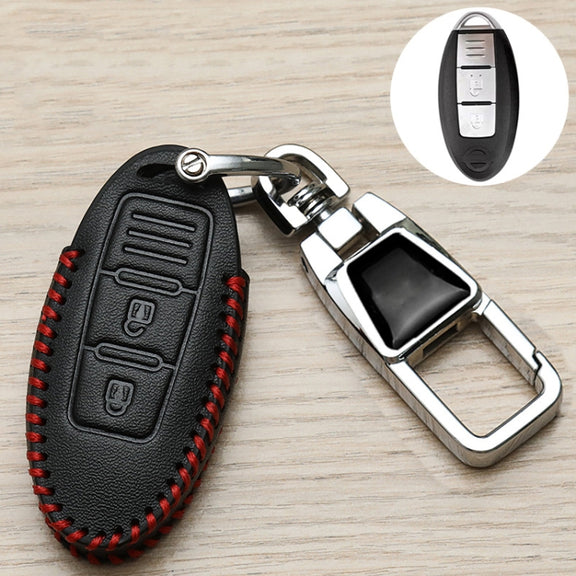 For Nissan Car Key Cover Keychain Anti-lost Number Plate, Style: D