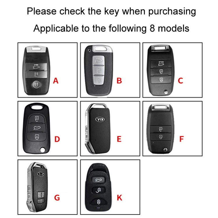 For Kia Car Key Cover Multifunctional Keychain Anti-lost Number Plate, Style: G