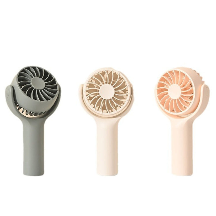 Mini Handheld Small Fan Rechargeable Mute Desktop Portable Fan(Pink)
