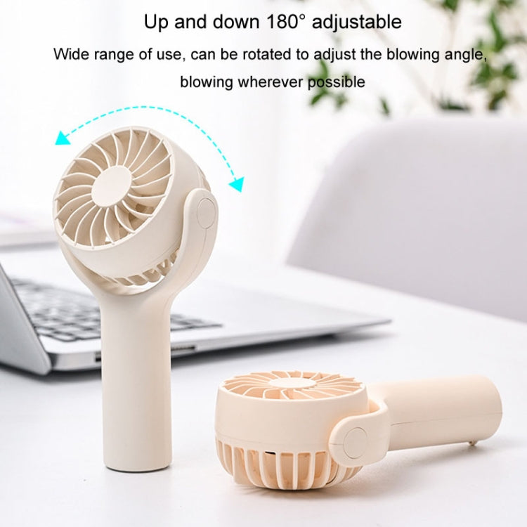 Mini Handheld Small Fan Rechargeable Mute Desktop Portable Fan(Pink)
