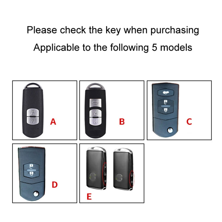 For Mazda Car Key Mover Multifunctional Keychain Anti-lost Number Plate(A)