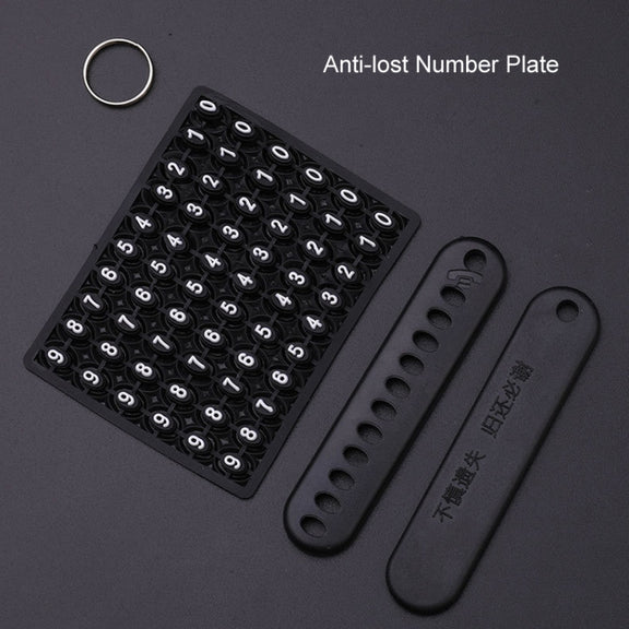 For Mazda Car Key Mover Multifunctional Keychain Anti-lost Number Plate(E)