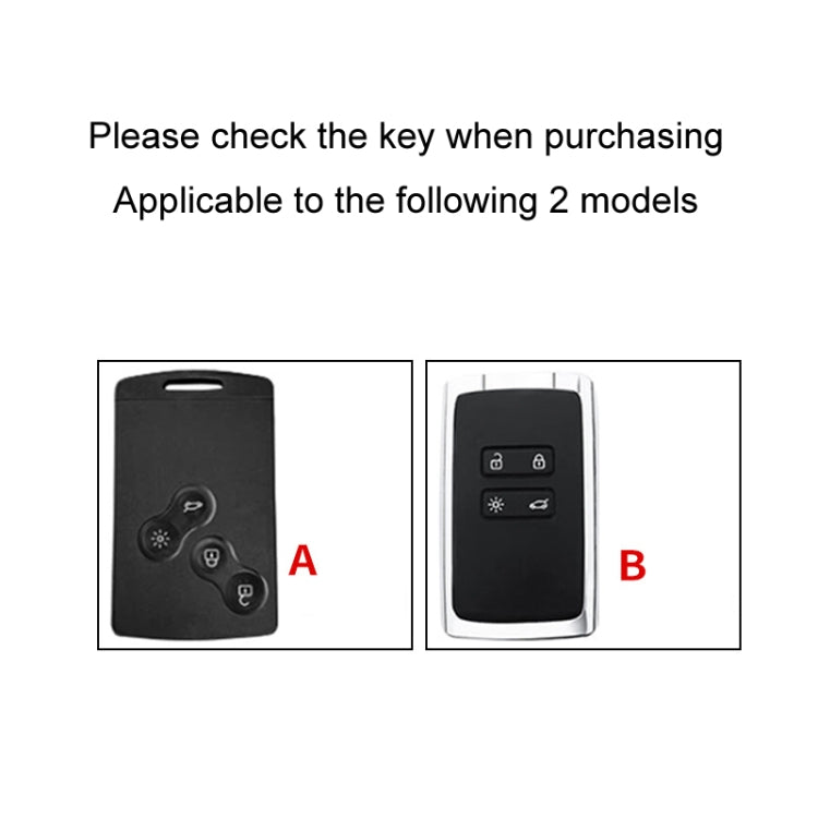 For Renault Car Key Cover Multifunctional Keychain Anti-lost Number Plate(B)