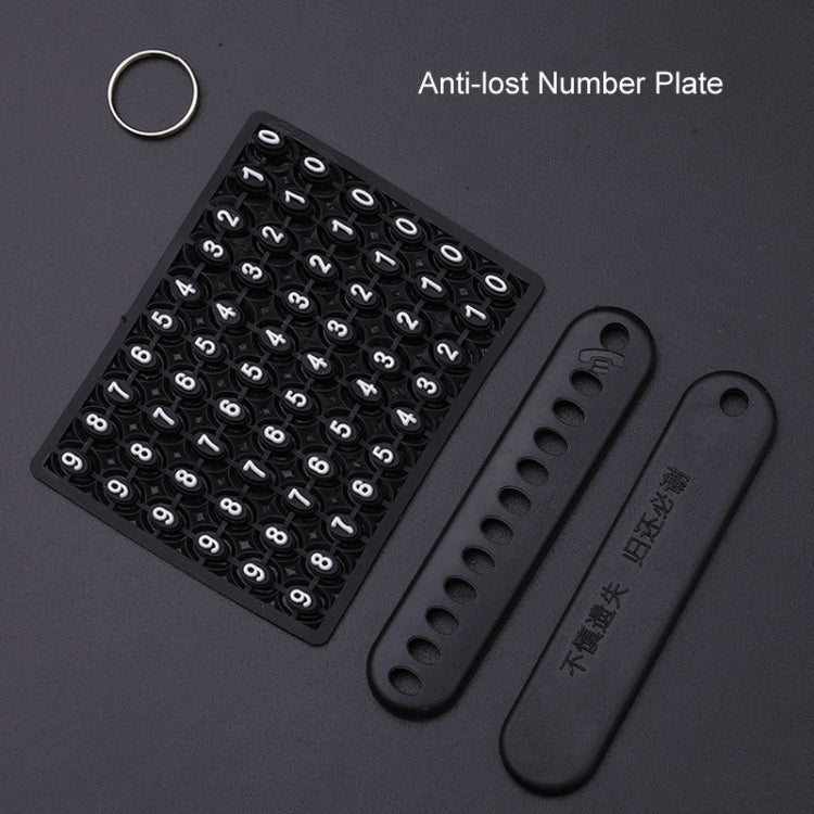 For Renault Car Key Cover Multifunctional Keychain Anti-lost Number Plate(B)