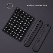 For Renault Car Key Cover Multifunctional Keychain Anti-lost Number Plate(B)