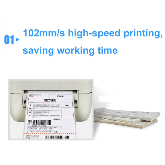 Xprinter XP-450B USB Port Supermarket Cashier Barcode Thermal Printer(US Plug)