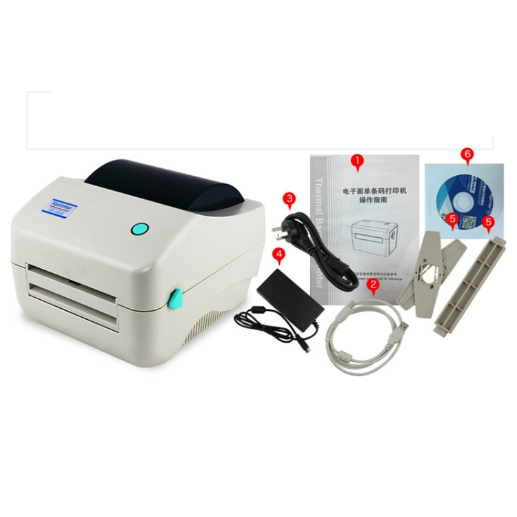 Xprinter XP-450B USB Port Supermarket Cashier Barcode Thermal Printer(EU Plug)