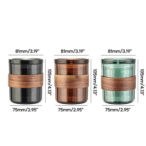 3 In 1 Pour Over Coffee Maker with Filter Cup for Camping Travel Office Gradient Black