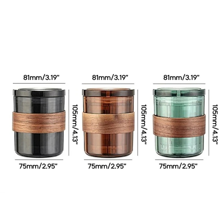 3 In 1 Pour Over Coffee Maker with Filter Cup for Camping Travel Office Gradient Black