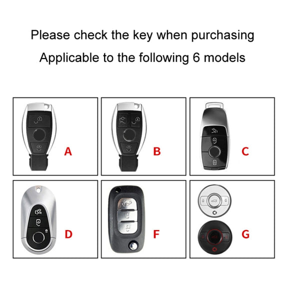 For Mercedes-Benz Car Key Cover Multifunctional Keychain Anti-lost Number Plate, Style: B